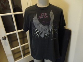 Vtg 1991 Black Eye of the Storm Desert Storm T-Shirt Size XL Usa Eagle Lightning - $31.67