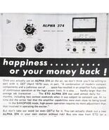 1975 Ehrhorn Tech Alpha 374 Bandpass Amplifier Advertisement Electronics... - €21,47 EUR