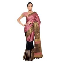 Mode weiche Baumwoll- &amp; Seiden-Saree für Frauen halbe Sarees Sari - $1.99