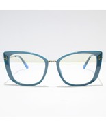 Tom Ford TF5816-B 089 Eyeglasses Women&#39;s Teal + Gold Square Blue-Blockin... - €170,25 EUR