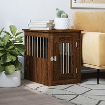 Dog Crate Furniture Brown Oak 45x62x59 cm Engineered Wood - £46.99 GBP