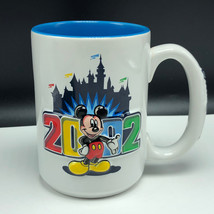 2002 Disneyland Mickey Mouse Mug Cup Cinderella Castle Walt Disney Embossed Flag - £13.90 GBP
