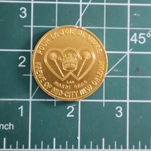 Vtg 1972  Krewe of Mid-City New Orleans Mardi Gras Coin Gold Tone King KMC - £6.43 GBP