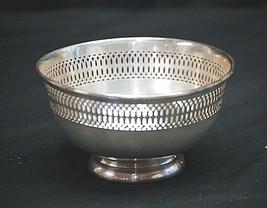 Old Vintage FB Rogers Silver Co Pierced Candy Bowl Dish Silverplate Pattern 1912 - £19.34 GBP