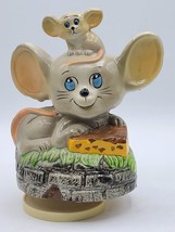 Vintage Ceramic Musical Rotating Mouse Mice Music Box, Ceramic - £7.46 GBP