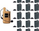 Case Of 1 Transmitter And 15 Receivers Wireless Tour Guide Voice Audio T... - £538.29 GBP