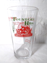 Founders Hill Naperville, IL, 2000 Beer Shaker Glass approx. 12 oz. Fast... - $11.86