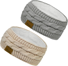 Women&#39;s Cable Knit Ear Warmer Headband - Pack of 4 - £30.97 GBP