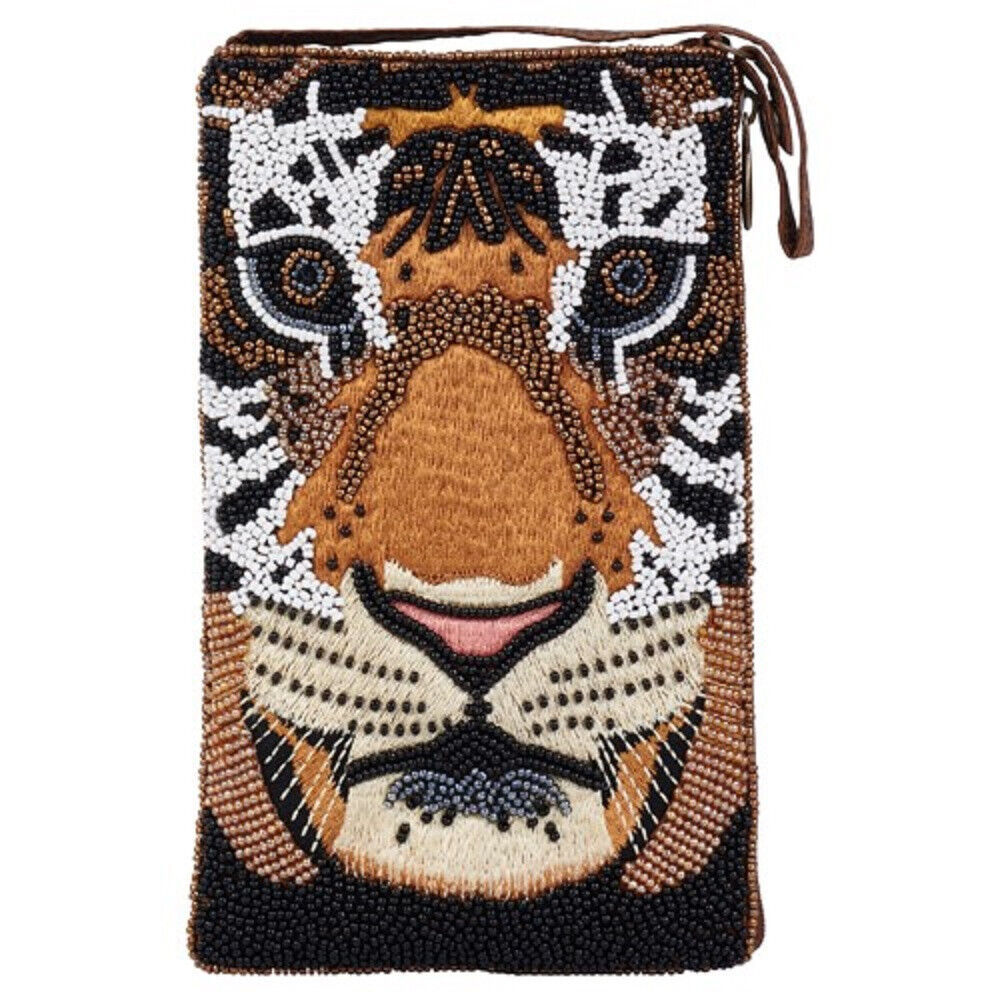 Primary image for Bengal Tiger 608 Beaded Club Bag Evening Clutch Purse w/ Shoulder Strap