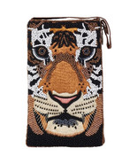 Bengal Tiger 608 Beaded Club Bag Evening Clutch Purse w/ Shoulder Strap - $47.45 CAD