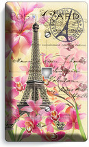 EIFFEL TOWER FLOWERS PARIS LOVE OLD POST CARD PHONE TELEPHONE COVER PLAT... - $211.92 MXN