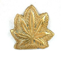 Vintage Marijuana Weed Pot Cannabis Leaf Belt Buckle Hippie Brasstone Metal  - £23.96 GBP