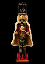 24” Mr. Fancy Pants Green Red Drummer Nutcracker KING Playing Drums - £38.94 GBP