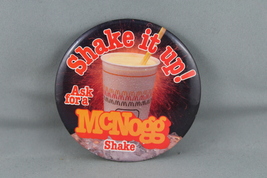 Vintage McDonalds Pin - Shake it up the McNogg-Shake - Celluloid Pin - $15.00