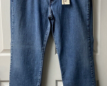 Levis 505 Zip Womens Plus Size 16S  Medium Wash Denim Jeans W Stretch NWts - $39.59