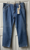 Levis 505 Zip Womens Plus Size 16S  Medium Wash Denim Jeans W Stretch NWts - £31.64 GBP