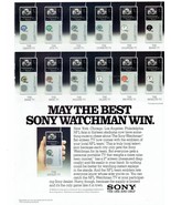 1983 Sony Watchman Print Ad Portable TV Electronics 8.5&quot; x 11&quot; - €16,20 EUR