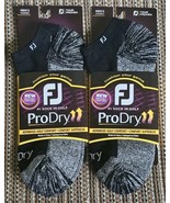 Footjoy Men&#39;s ProDry Golf Socks Low Cut Black Size 7-12 (2) Pairs New Wi... - $508.16 MXN