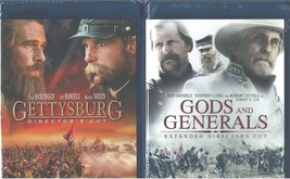 Killer Angels, The 1 &amp; 2: Gettysburg+Gods And Generals- Civil War- New 2 Blu Ray - £31.13 GBP