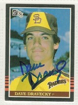 dave dravecky signed autographed card 1985 donruss - £7.29 GBP