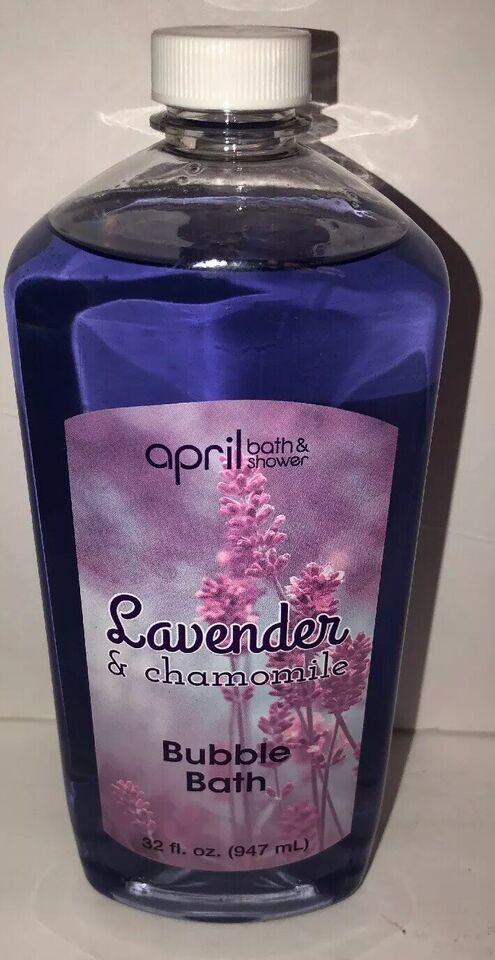 April Bath &amp; Shower Lavender &amp; Chamomile Bubble Bath 32 Fl Oz SHIPS N 24... - $7.80