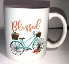 Blessed Bicycle Coffee Tea Mug Office Work Cup Gift-Free Wrap-NEW-SHIPS ... - £10.15 GBP