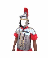 Queen Brass Roman Lorica Segmentata Segmenta Armor + Roman Centurion Hel... - $151.46