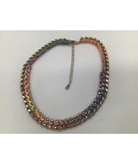 16 Inch Gold Tone Metal Chain Choker Necklace - $9.90
