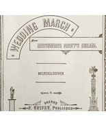 Wedding March Midsummer Night Dream 1896 Sheet Music Victorian Mendelsso... - £55.30 GBP
