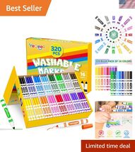 320 Count Washable Markers Bulk, 16 Assorted Colors, Broad Line Markers ... - $104.72