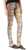 A.L.C. Jeans Animal Print Tiger Side Lace Up Dent Pants Trousers Sz 0 NW... - £129.08 GBP