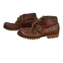 Polo Ralph Lauren Rumford Boots Brown Leather Low Buckle Men’s Size 11 - $72.38