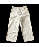 Mary Kate and Ashley Vintage Girls Capri Pants Sz 14 Embellished Cream 2... - $40.94 CAD