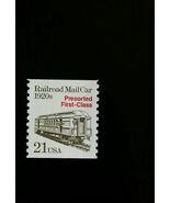 1988 21c Railroad Mail Car, Coil Scott 2265 Mint F/VF NH - $0.99