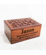 Personalized Handmade Urn for Human Ashes -Rosewood Urn Wooden Box Crema... - $47.99