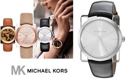 New + Box Women&#39;s Michael Kors MK2483 Kempton Shiny Black Leather Bracelet Watch - £79.04 GBP