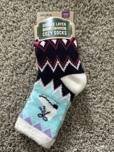 Airplus Womens Double Layer Infued w/Aloe Vera Infused Cozy Socks Iceskate - €10,03 EUR