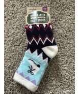 Airplus Womens Double Layer Infued w/Aloe Vera Infused Cozy Socks Iceskate - $16.13 CAD