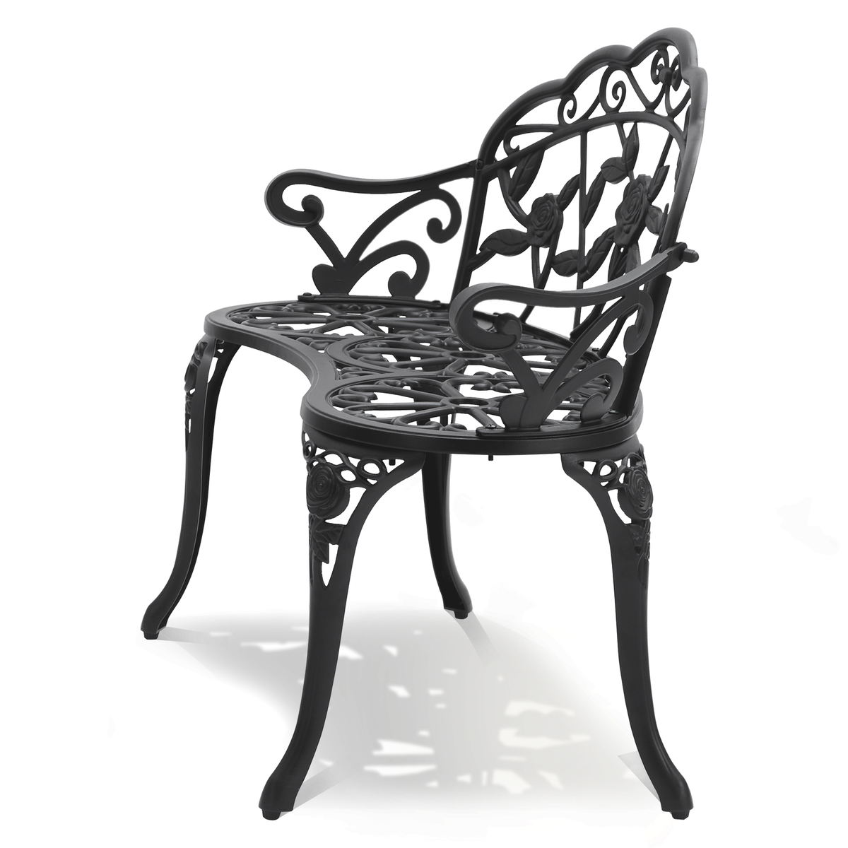 VEVOR Outdoor Bench, 38.8 inches Metal Garden Bench, 480 lbs Load Capaci... - $87.99