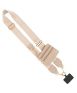 Clip &amp; Go Phone Purse Crossbody Strap Zippered Pouch Taupe - $677.40 MXN