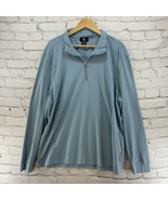 Calvin Klein Pullover Light Blue 1/4 Zip Mens Sz XXL Top Long Sleeve Shirt  - £12.45 GBP