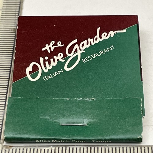 Matchbook Cover  The Olive Garden Italian Restaurant    gmg - $12.38