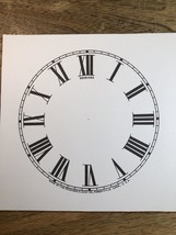 4 1/2&quot; Sessions Clock Paper Dial, Roman Numeral             (Lot 185) - $6.98