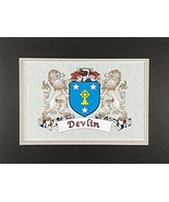 Devlin Irish Coat of Arms Print - Frameable 9&quot; x 12&quot; - $33.29 CAD