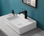 Tysun Rectangle Vessel Sink, 18&quot; X 14&quot;, Bathroom Vessel Sink, White Porc... - $116.97