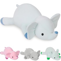 Weighted Elephant Stuffed Animals, 24In Weighted Plush Giant 4.2Lb Elephant Thro - £32.75 GBP