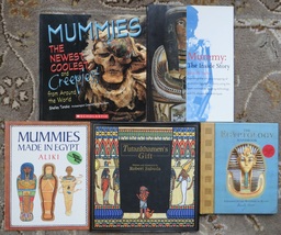 5 books Tutankhamen&#39;s Gift by Sabuda, Mummies Made in Egypt, Egyptology Handbook - £10.93 GBP