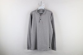 Vintage 90s Brooks Brothers Mens Large Long Sleeve Henley T-Shirt Heather Gray - £36.12 GBP