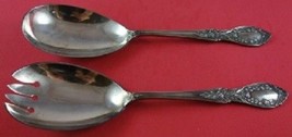 American Beauty by Manchester Sterling Silver Salad Serving Set FHAS 8 1/2" 2pc - £201.65 GBP