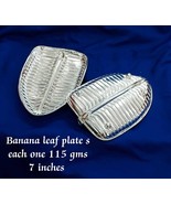 BIS HALLMARKED 925 Silver Banana Leaf Plate - Silver gift items - Return... - $3,899.27 MXN+